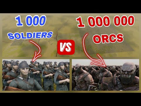 ORCS VS GERMAN SOLDIERS. BATTLE (UEBS)