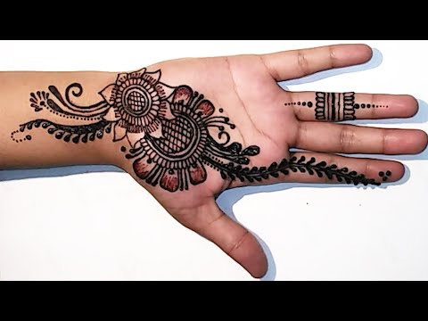 Beautiful Circle and Floral Mehndi  Design - Abiha Mehndi Designs