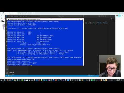Using SSH to Copy and Edit Files