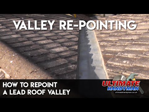 How to repoint a lead roof valley