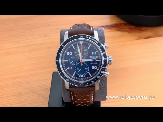 ساعة سيتيزن برايسن كرونوغراف إيكو درايف رجالية - CA0648-09L