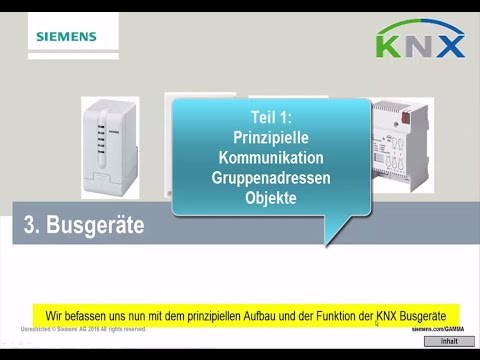 Siemens KNX Basiskurs Kapitel 3.1 Busgeräte Teil 1