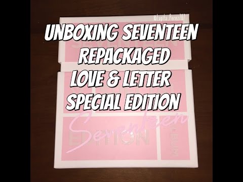 Unboxing Seventeen Repackaged Love & Letter Sepcial Edition