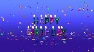 Colorful Happy Birthday Animation Video Free Download