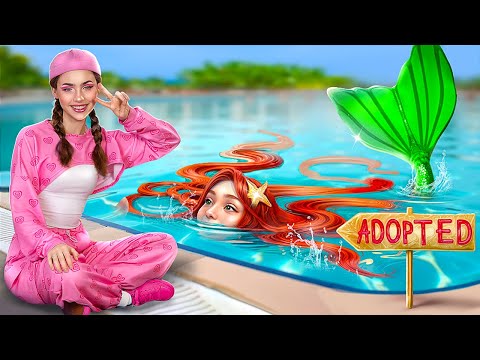 We adopted a mermaid! If my mom ran a water park!