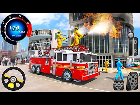 Fire Fighter Rescue Simulator - 911 Emergency Fire Van Driver 3D - Android Gameplay.