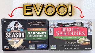 Season Brand VS Crown Prince-- Brislings in Extra Virgin Olive Oil!!