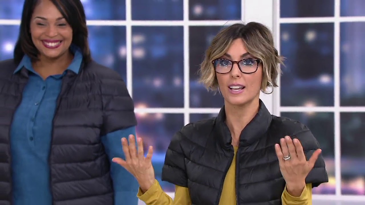 Martha Stewart Quilted Down Short Sleeve Puffer Jacket on QVC