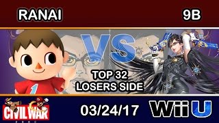 2GGC: Civil War - Ranai (Villager) Vs. 9B (Bayonetta) Top 32 Losers - Smash Wii U