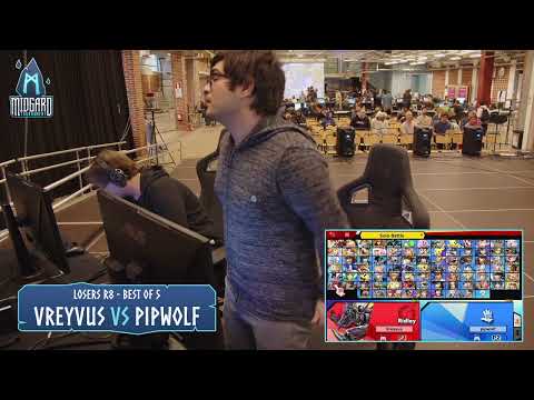 Midgard 2022 - Vreyvus (Ridley) Vs. Pipwolf (Kazuya) - Losers R8 (Part 2)