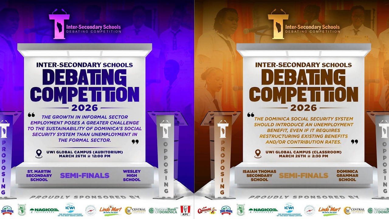 LIVE: Inter-Secondary Schools Debating Competition 2026 | Semi-Finals at UWI 🎤🔥