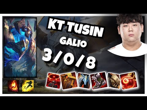 Galio 11.1 Gameplay Challenger Replay S11 Support (3/0/8) - KOREAN