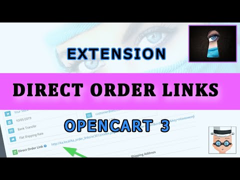 Direct Order Links Extension for Opencart 3