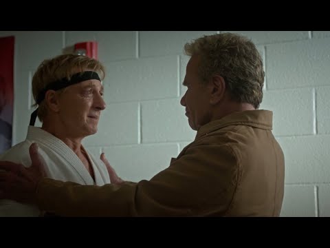 Cobra Kai Season 6 Part 3 Johnny and Kreese Reconcile Scene