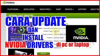 cara update atau download NVIDIA DRIVER CONTROL PANEL di LAPTOP atau PC