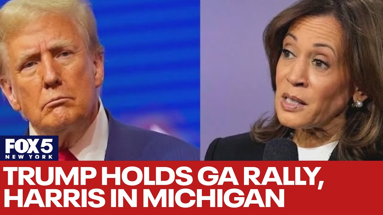 Election Day 2024: Trump holds Georgia rally, Harris in Michigan
