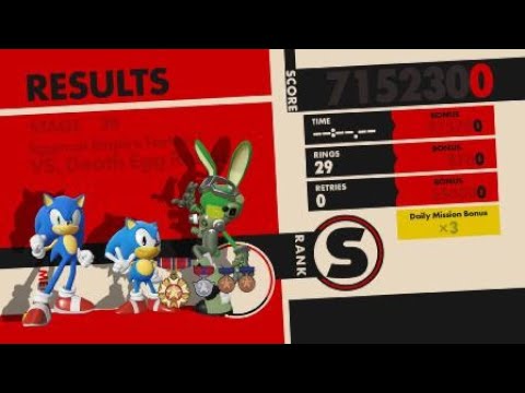 SONIC FORCES clear stage 30 within 270 seconds 2020/03/12 22:27:13