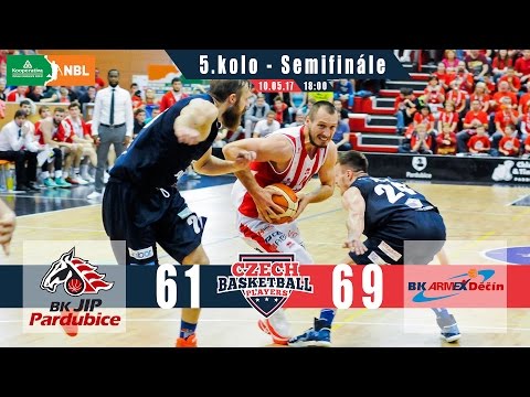 BK PARDUBICE vs. BK DĚČÍN - SEMIFINÁLE KNBL - 5. KOLO  - HIGHLIGHTS