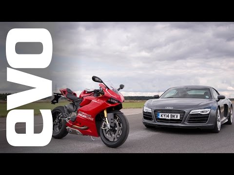 Audi R8 V10 v Ducati 1199 Panigale R | evo BATTLE