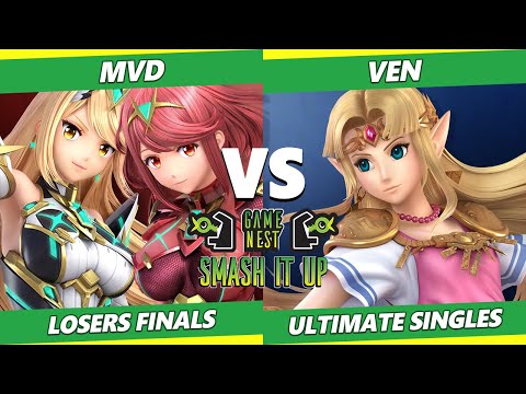 Smash It Up 22 Losers Finals - MVD (Pyra Mythra) Vs. Ven (Zelda) - SSBU Ultimate Tournament