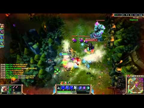 NinFang - Rengar vs Fiddlesticks & Graves - bot «Godmode» (Diamond I)