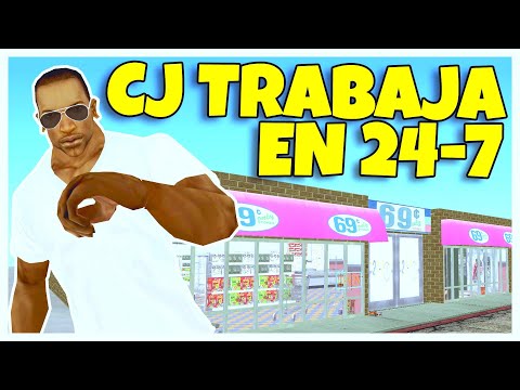 GTA San Andreas Loquendo - CJ Works at 24/7
