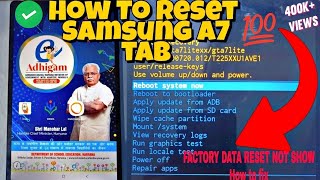 Samsung Galaxy A7 Lite Tab Hr govt Tab How to Reset Kiosk exit finnally how to reset tab Adhigam