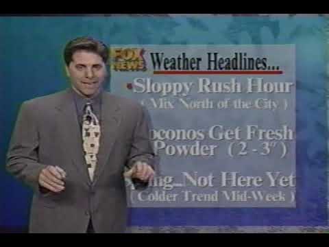 WTXF Fox29 & Weather Channel clips, 10 PM - 1028 PM Sunday March 9 1997