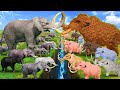 Zombie Mammoth Vs Woolly Mammoth Epic Animal Battle 3D Animation Animal Mammoth War