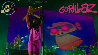 CLINT EASTWOOD + (ED CASE/SWEETIE IRIE REMIX) live at @LifeisBeautifulFest #gorillaz 2K