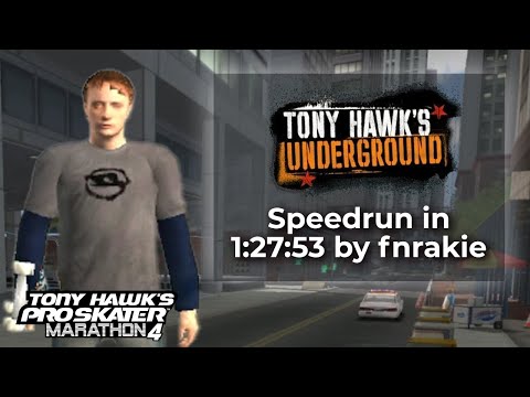 Tony Hawk's Underground by fnrakie in 1:27:53 - Tony Hawks Pro Skater Marathon 4