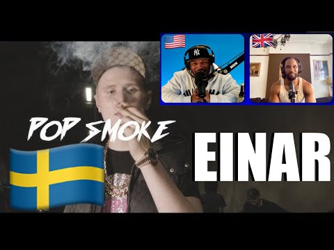 American 🇺🇸 & UK 🇬🇧 FIRST REACTION TO 🇸🇪  Einár x 5iftyy x Moewgli - Pop Smoke (officiell video)