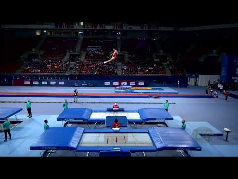 ISEKI Shunta (JPN) M - 2022 Trampoline Worlds, Sofia (BUL) - Q Trampoline Exercise 1