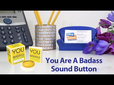 You Are A Badass Sound Button & Mini Book