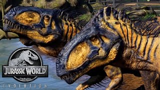 2 Malusaurus vs 4 Alamosaurus - Jurassic World Evo