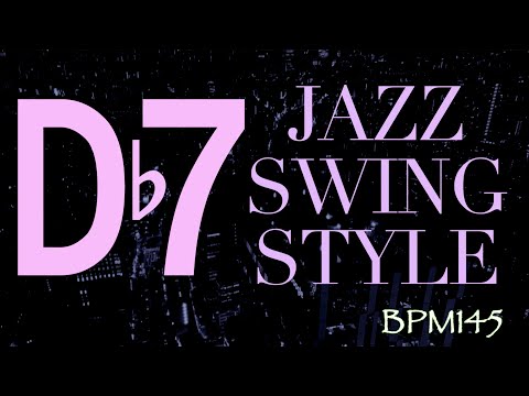 Db Mixolydian (Db7) Jazz Backing Track - Swing Style