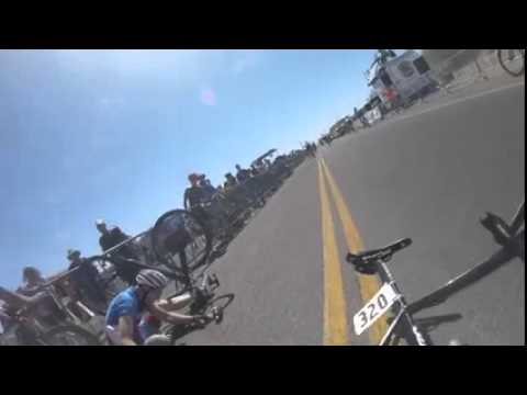 Biker Wipes Out Others At Bike-A-Thon Video