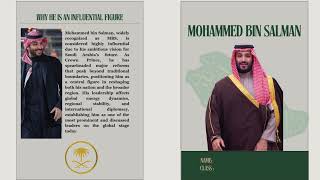 مطوية شخصية مؤثرة في العالم: محمد بن سلمان - ثالث متوسط ف1