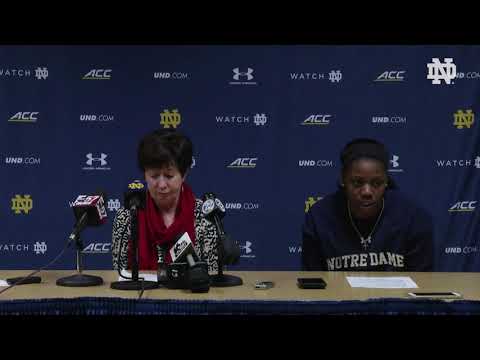 @ndwbb | Post-Game Press Conference vs. UConn (2018)