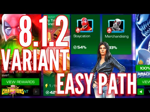 Variant 8.1.2 Easy Path Deadpoolooza • Mcoc • Marvel Contest of Champions • 8 1.2
