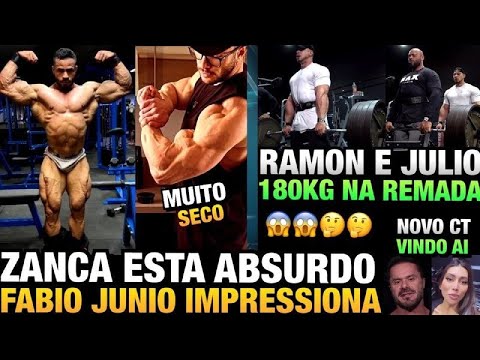 ZANCA ABSURDO (MUITO SECO) - RAMON 180KG NA REMADA CURVADA - FABIO JUNIO IMPRESSIONA + FUTURO DO CT