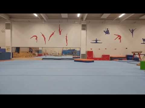 Gymnastics practice 2017 Aug 10 - Front handspring, back handspring, front somersault