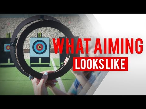 What you see when you’re aiming a compound bow
