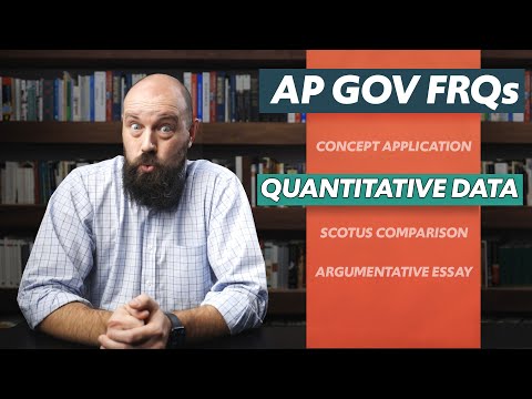 How To: QUANTITATIVE DATA Question [AP Gov FRQ Tips]
