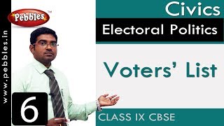 Voters’ List : Electoral Politics | Social Science | Class 9 CBSE Syllabus