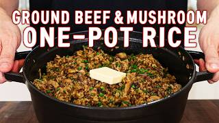 Got Ground Beef? Try This Beef & Mushroom One-Pot Rice That Can Feed Your Whole Family!