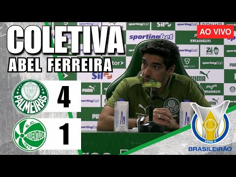 PÓS JOGO PALMEIRAS 4X1 JUVENTUDE - COLETIVA ABEL FERREIRA AO VIVO - BRASILEIRÃO