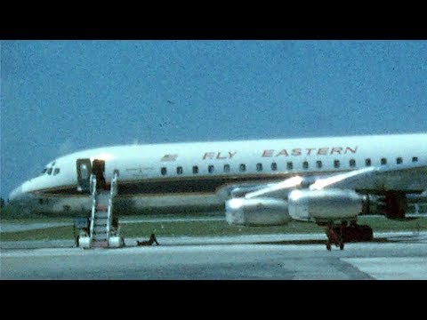 Bermuda Air Terminal 1963, Eastern Airlines DC-8 Golden Falcon Jet