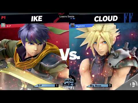 Smash @ Miz's WiFi 3 - G-P (Ike) vs. Big Boss (Cloud) Losers Semis