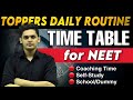 Toppers Daily Timetable For NEET🔥| Best Timetable to crack NEET| Prashant Kirad|